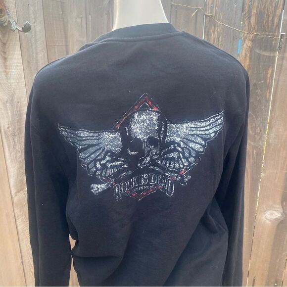 The Kooples BLACK SWEATSHIRT WITH SCREEN PRINT size 1 NWT - Picture 9 of 16